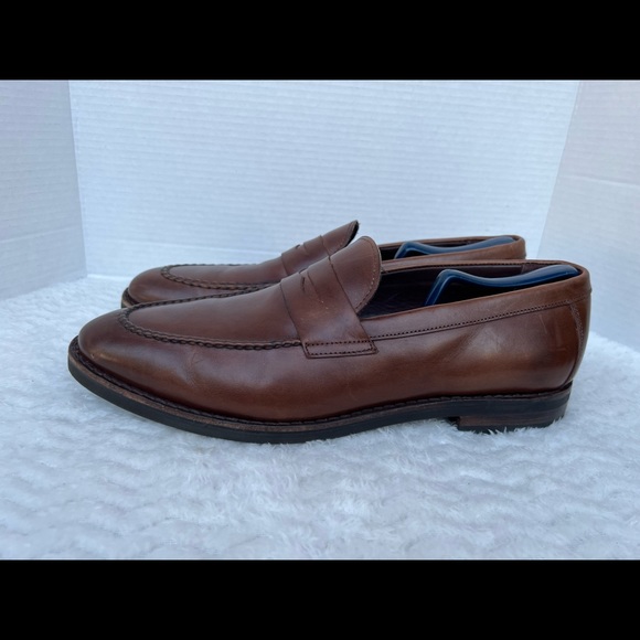 Allen Edmonds "NOMAD" Men’s Brown Leather PENNY Loafers Size 12 D 6813 - Picture 4 of 12